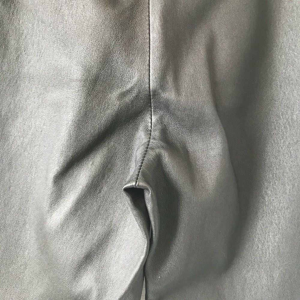 Jarbo CATERINA ANKLE STRAIGHT LEG PANT IN STRETCH LEATHER Size 32 Eu 2-4 Us - Picture 11 of 16
